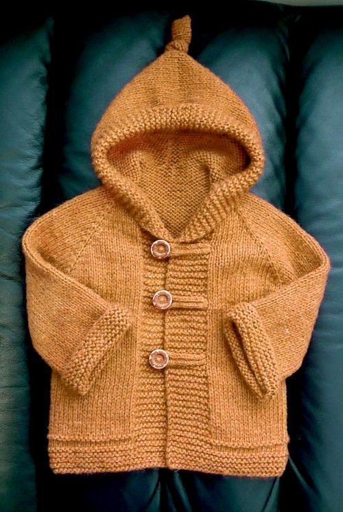 Baby Hoodie Knitting Pattern